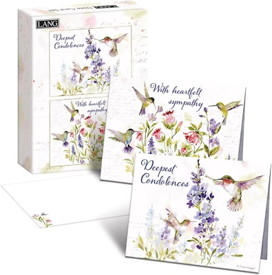 Lang Hummingbird Sympathy Assorted Boxed Note Cards  w - Image 1 of 2