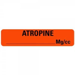 ATROPINE MG/CC Drug Syringe Labels - Picture 1 of 1