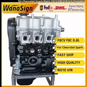 Lange Block-Motorbaugruppe für Chevrolet Spark Matiz F8CV F8C 0,8 L L3-Zylinder - Picture 1 of 5