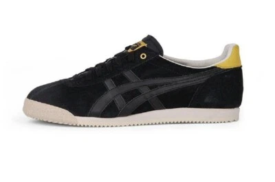 SCARPE ASICS ONITSUKA TIGER CORSAIR UOMO NERO SUEDE VINTAGE LIMITED D33NK - Imagen 1 de 2