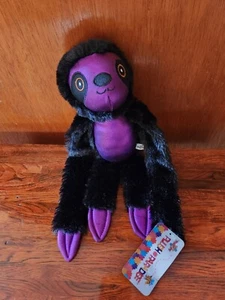 Monkey Black & Purple Plush Paradise Stuffed Animal Hanging Soft Toy NWT - Picture 1 of 13