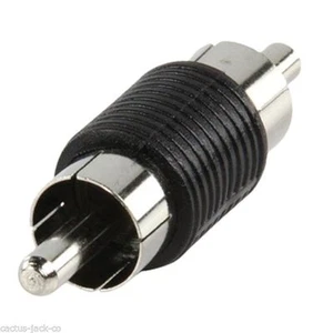 RCA/PHONO MALE TO MALE COUPLER/CONNECTOR - Picture 1 of 1