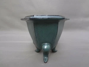 'Seto-yaki' Japanese hexagon Orchid pot and Bonsai pot (3.8-4.0) - Picture 1 of 10