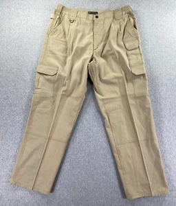 5.11 Tactical Pants Men 34x3* Tan Cargo Duty Range Ripstop Hunting Workwear - Picture 1 of 9