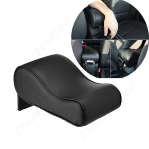 3D PU LEATHER Breathable Memory Foam Car Console Armrest Cushion for All Cars 1x - Picture 1 of 13