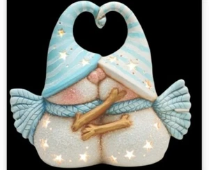 Pick A Lg Kissing Snowman Couple Hand  painted or  Unpainted Ceramic Bisque - Picture 1 of 1