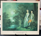 Thomas Gainsborough Famous Print on Wood Heneage Lloyd and his sister 1727-1799