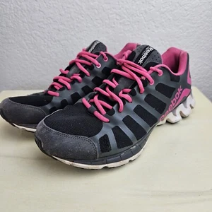 Reebok ZigTech Zig Kick V45589 Women's Trainers Size 10 Black Pink Read - Picture 1 of 18
