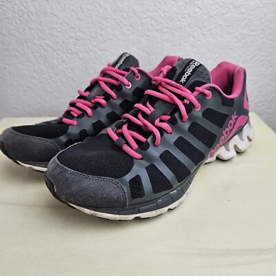 Zapatillas Mujer Reebok ZigTech Zig Kick V45589 Talla 10 Negro Rosa Leer Foto 1 de 4