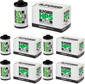 HP5 plus ISO 400 Black and White 35Mm Roll Film Bundle (36 Exposures, 5-Pack) (5 - Picture 1 of 12