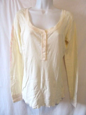 New Juicy Couture Ivory Pointelle Lounge Pajama Cotton Pink Logo Set Sz Medium - Image 1 of 4