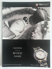TAG HEUER Snow Sports PRINT AD  &#39;It&#39;s a Mind Game&#39; Vintage Original ADVERTISING