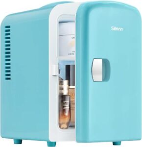 Mini Fridge Small Refrigerator Compact Small 4 L/6 Can Cooler Portable Dorm Home