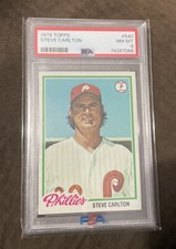 1978 Topps Steve Carlton Philadelphia Phillies #540 PSA 8