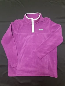 Columbia Sweater Girl's XL (18/20) Pink 1/4 Snap Fleece Pull-Over - Picture 1 of 3