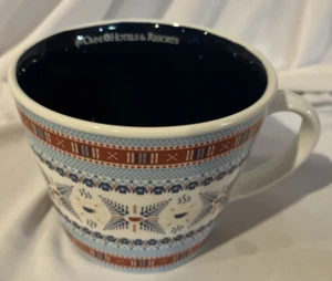 Omni Hotels Resorts Honey And Hank Hot Chocolate Ceramic Mug Fair Isle Pattern - Picture 1 of 8