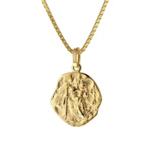 Gioielli TRENDOR Cristoforo ciondolo oro 333/8 ct. con catena placcata in oro - Foto 1 di 7
