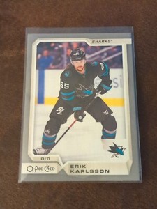 2018-19 O-Pee-Chee Hockey Silver #610 Erik Karlsson San Jose Sharks