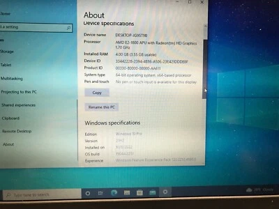 Lenovo ThinkPad X131e AMD E2-1800 @1.7GHz , 4GB RAM , Windows 10 Pro , 320GB HDD - Image 1 of 4