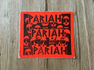 PARIAH sticker 1980s original hardcore punk - Picture 1 of 2