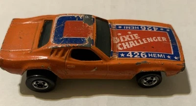 Vintage Hot Wheels DIXIE CHALLENGE DODGE 426 Hemi naranja Foto 1 de 4