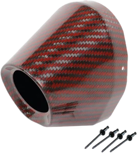 PRO CIRCUIT Fits PC4022-0010 Carbon End Cap Red For Exhaust Systems - Picture 1 of 1
