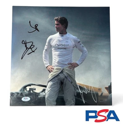 Carlos Sainz & Damson Idris ‘Joshua Pearce’ Signed F1 The Movie Vinyl Insert PSA - Image 1 of 4