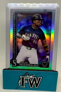 2025 Topps Series 1 Julio Rodriguez #266 Rainbow Foilboard Mariners - Bild 1 von 2