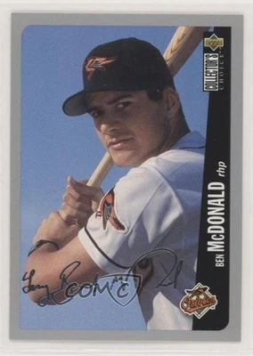 1996 Upper Deck Collector's Choice Silver Foil Signature Ben McDonald #56 - Image 1 of 2