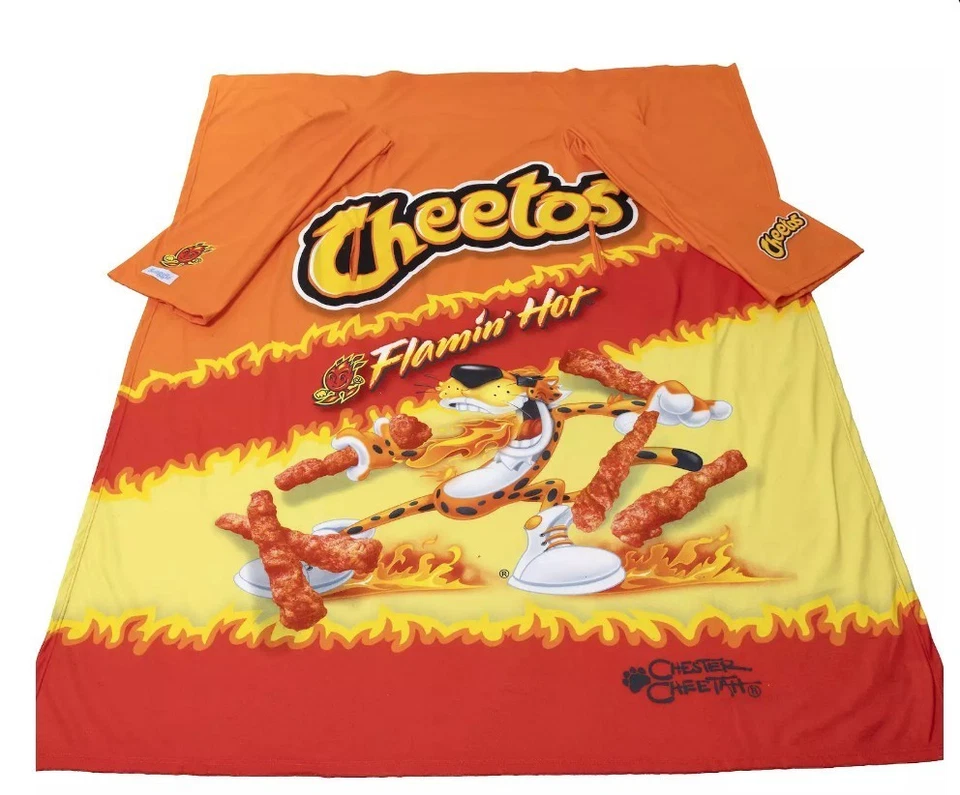 Носимое одеяло Snuggie Flamin' Hot Cheetos супермягкое флисовое - Изображение 1 из 4
