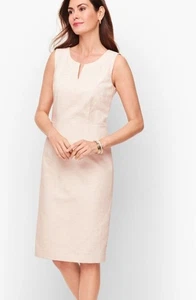 TALBOTS biscay fresh stripe sheath dress size 8P petite Career Business Womens - Picture 1 of 9