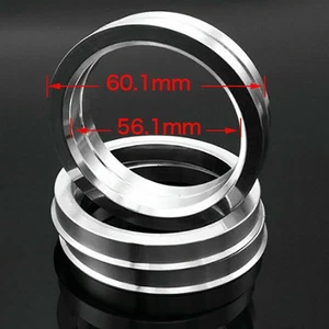 4pcs Alloy Customize Made Wheel Spacer Spigot Hub Centric Rings 60.1mm to 56.1mm - Picture 1 of 9