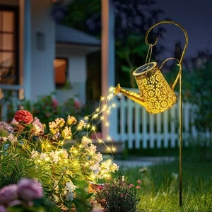 Solar Watering Can Lights for Woman:Garden Fairy Light Waterproof for Outdoor... - Picture 1 of 7