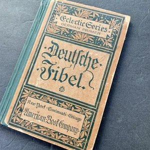 Deutsche Fibel German Primer 1886 Weik & Grebner Antique Book HC Rare Schoolbook - Picture 1 of 14