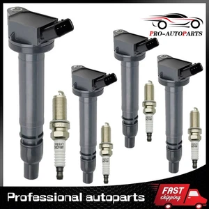 4X Ignition Coils & Spark plugs For Lexus GS300 GS350 IS250 LS460 Toyota UF507 - Picture 1 of 12