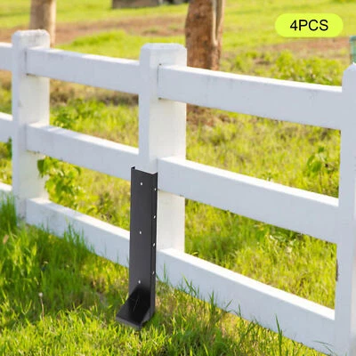 Fence Post Repairing 6*6 Fence Post Support Heavy Duty Triangular Post Anchor - Image 1 of 4
