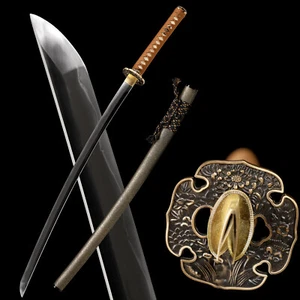 US Stock Katana Sword Clay Tempered L6 Steel Real Gunome Hamon Razor Sharp - Picture 1 of 16