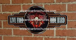 HARLEY DAVIDSON SERVICE STATION HEAVY GAUGE METAL STEEL GARAGE SIGN - NOT TIN - Picture 1 of 1