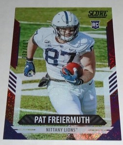 Pat Freiermuth 2021 Score RED Dots Rookie card RC parallel #323 - s/n: 132/460