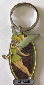 Walt Disney ~ Disneyland ~ Personalized TINKERBELL KEYCHAIN ~ GRACIE - Picture 1 of 2