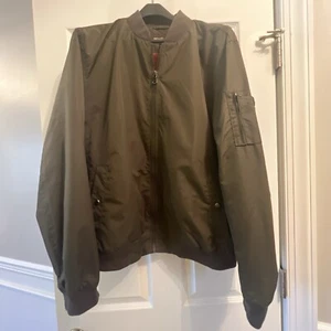 Michael Kors Men's Water Resistant Bomber Jacket Army Green XL - Picture 1 of 5