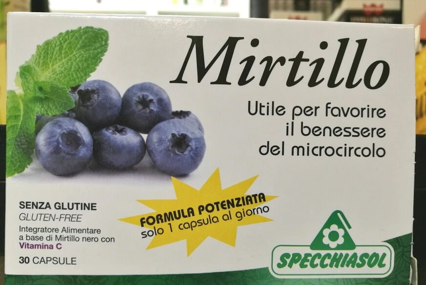 SPECCHIASOL MIRTILLO CAPSULE - FORMULA POTENZIATA 30 CPS
