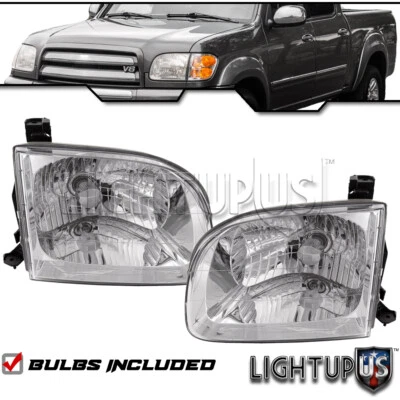 Head Lights for 2001-2004 TOYOTA SEQUOIA TUNDRA Double Cab Left Right Pair Sides Foto 1 de 4