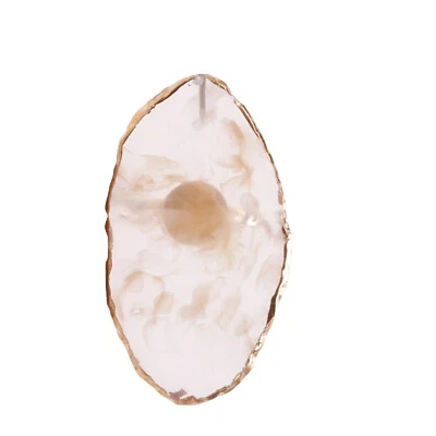 Womens Adjustable Resin Marble Nail Art Palette Rings DIY Nail Color Plates - Image 1 of 4