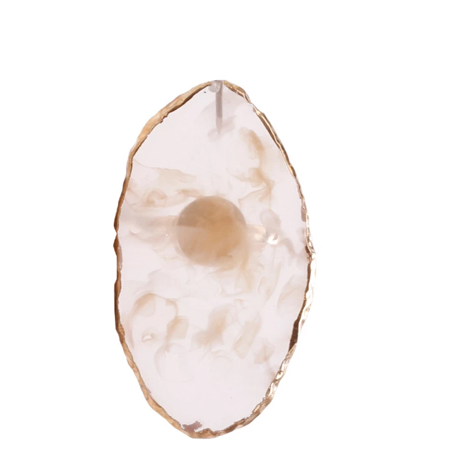 Womens Adjustable Resin Marble Nail Art Palette Rings DIY Nail Color Plates - Image 1 of 4