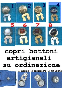 COPRIBOTTONI ELEGANTI PERSONALIZZATI cufflinks COPRI BOTTONI - Picture 1 of 1