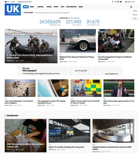 London News Website Design with Free VPS Web Hosting and Installation - Picture 1 of 4