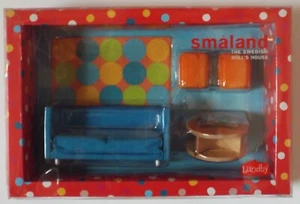 1/16 Smaland Sofa Bed (w/ Table, Chairs & Rug) Lundby #2058 Factory Sealed MISB - Picture 1 of 7