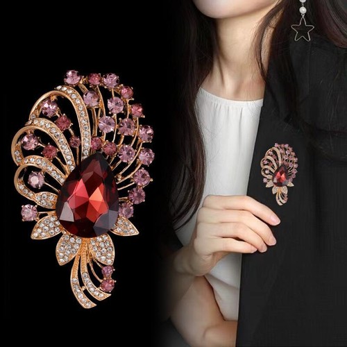 VETEMENTS Spille Cristalli Strass Lusso Vintage per Donna Abbigliamento Cappotto Accessori