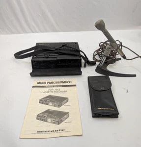 Probado y funcionando 1988 Marantz PMD-221 portátil casete reproductor de cinta grabadora conjunto - Imagen 1 de 7
